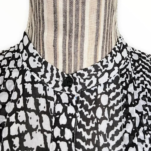 ARMANI EXCHANGE | Black | Printed Long Sleeve Shirt - Picture 4 of 9